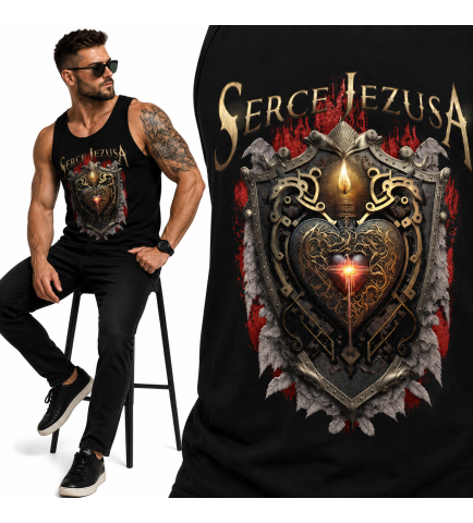 tank-top  Chrześcijański  Serce Jezusa